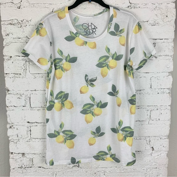 Chaser Lemon Graphic Print Short Sleeve Tee Shirt Small - Picture 7 of 13